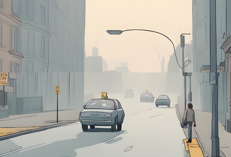 Road crossing scenario